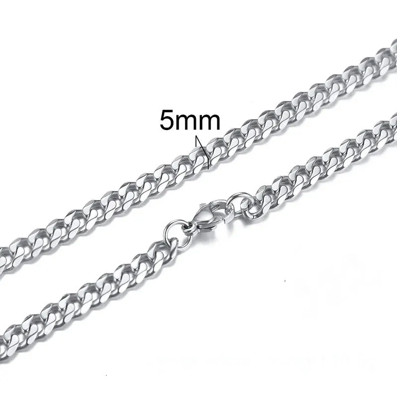 1 TO 3 MM THICK STAINLESS STEEL BOX CHAIN NECKLACE