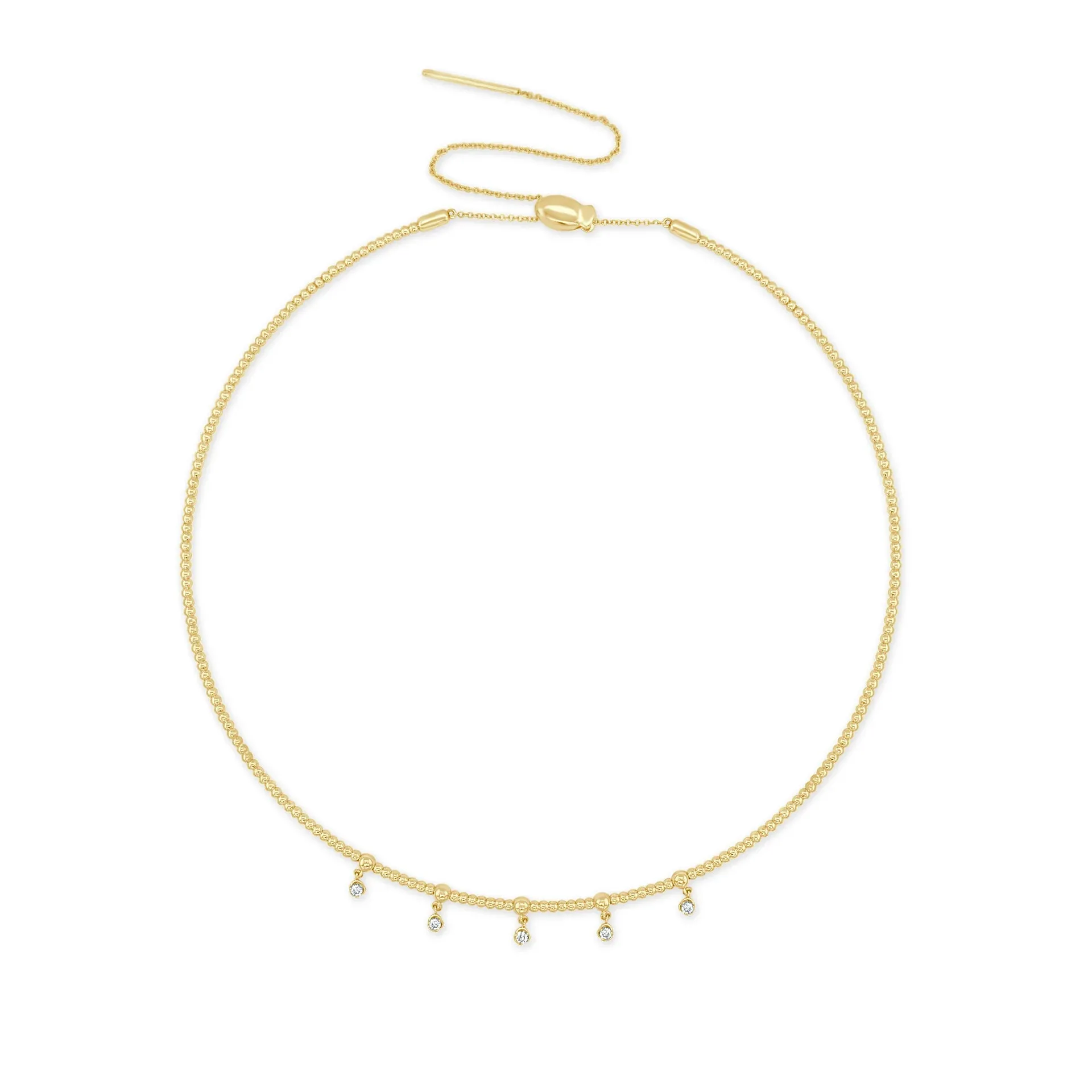 14KY Flex Diamond Collar Necklace