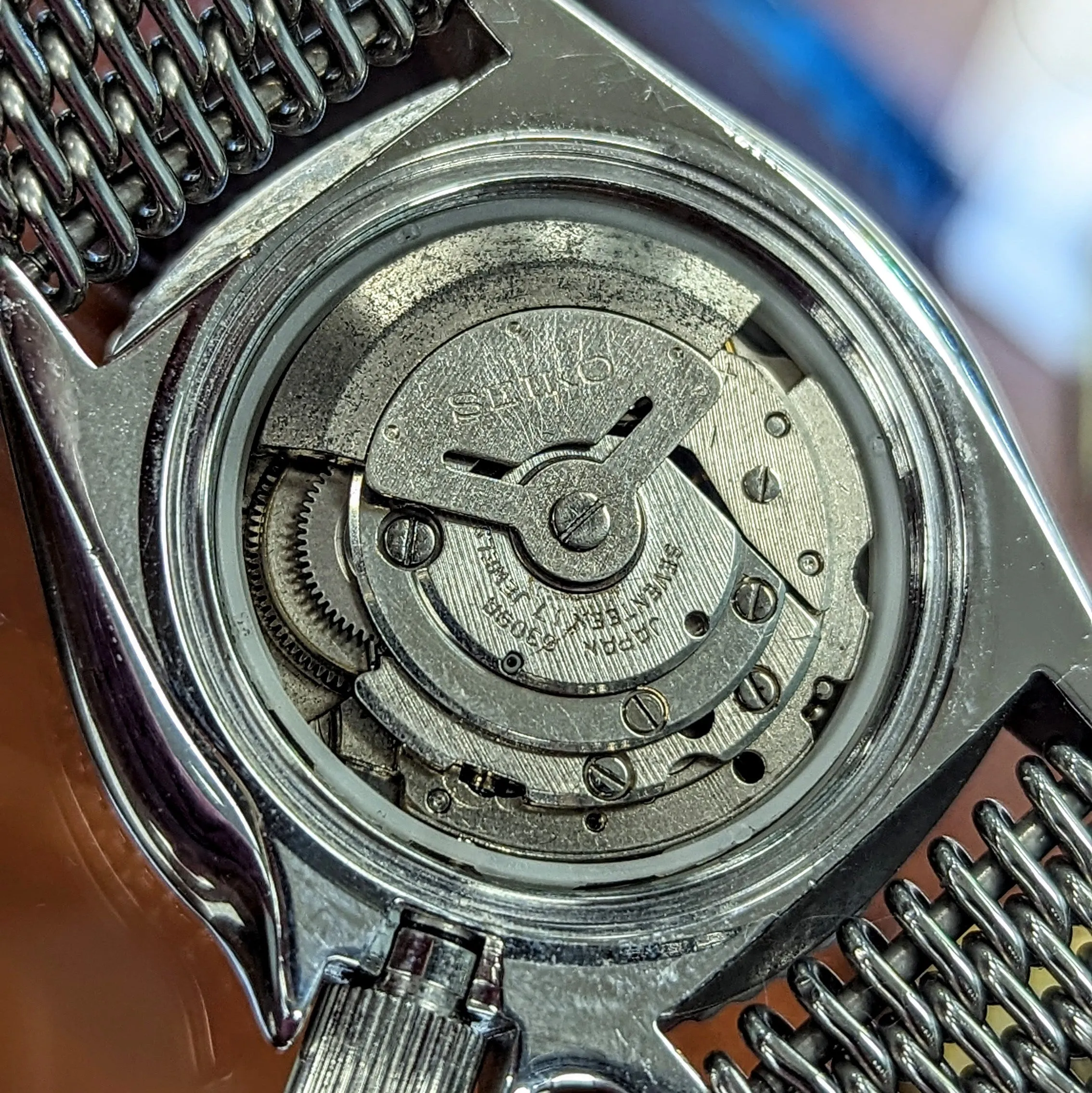1985 Pepsi SEIKO Automatic Watch 6309-729A Slim Turtle Diver Wristwatch Date Indicator