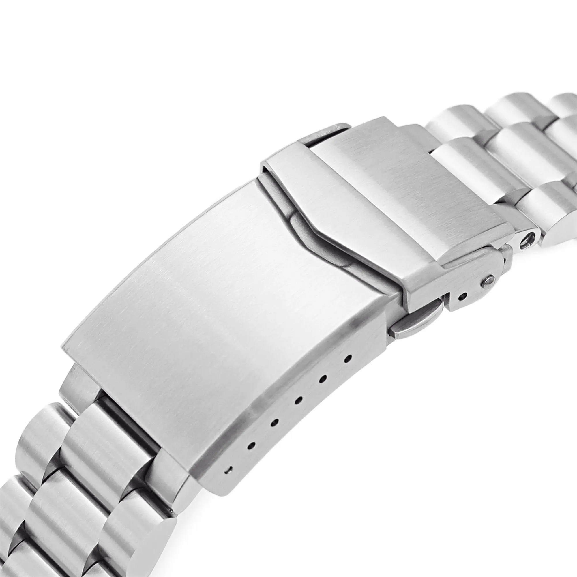 20mm Endmill compatible with Seiko SKX013 V-Clasp Brushed