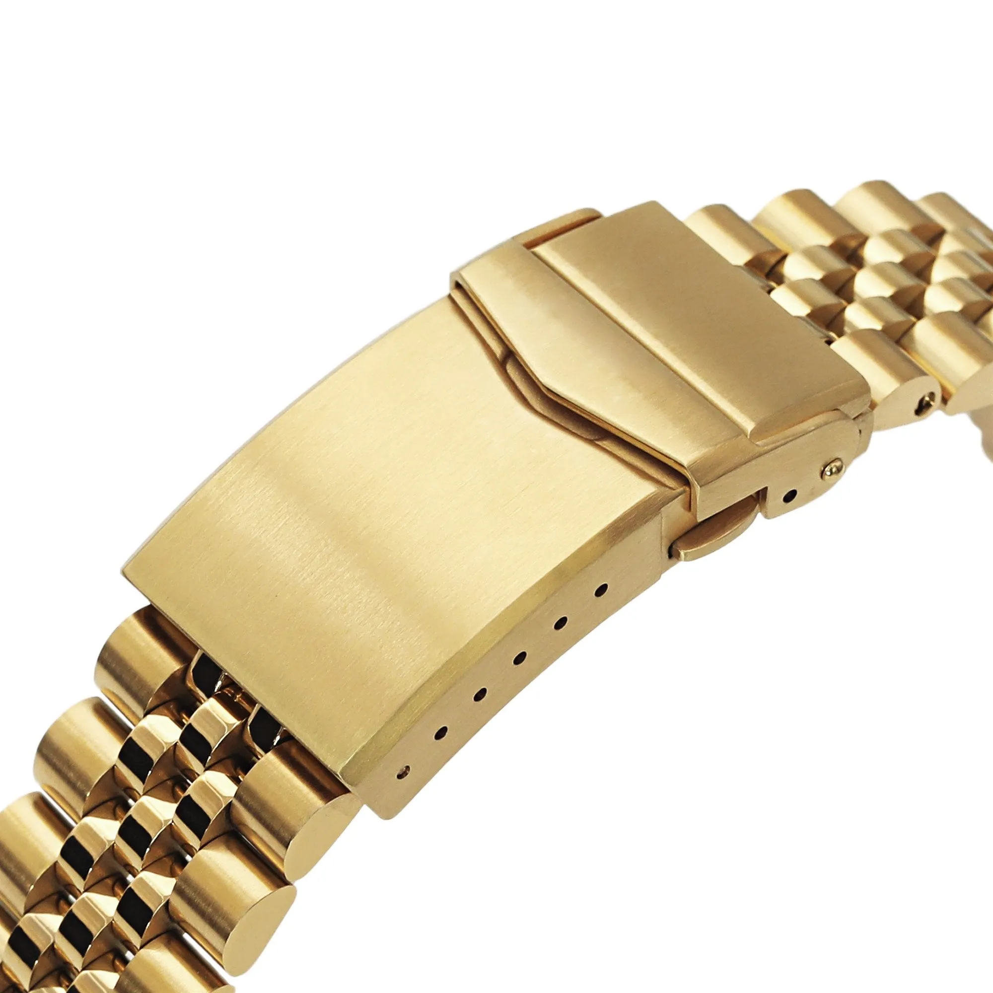 22mm Super-J Louis JUB compatible with Seiko new Turtles SRPC44 Full IP Gold with Polished Center
