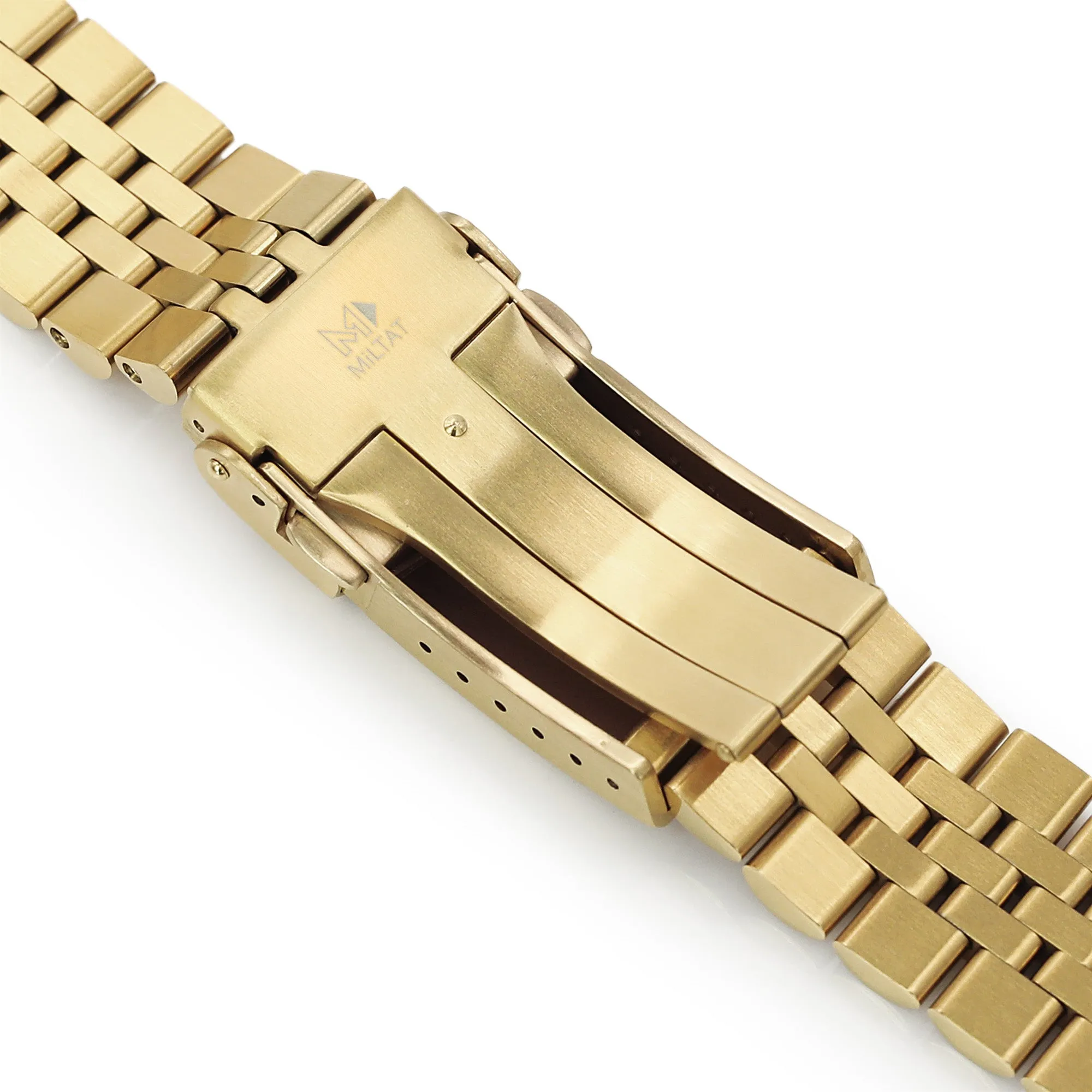 22mm Super-J Louis JUB compatible with Seiko new Turtles SRPC44 Full IP Gold with Polished Center