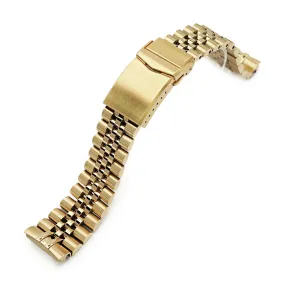 22mm Super-J Louis JUB compatible with Seiko new Turtles SRPC44 Full IP Gold with Polished Center