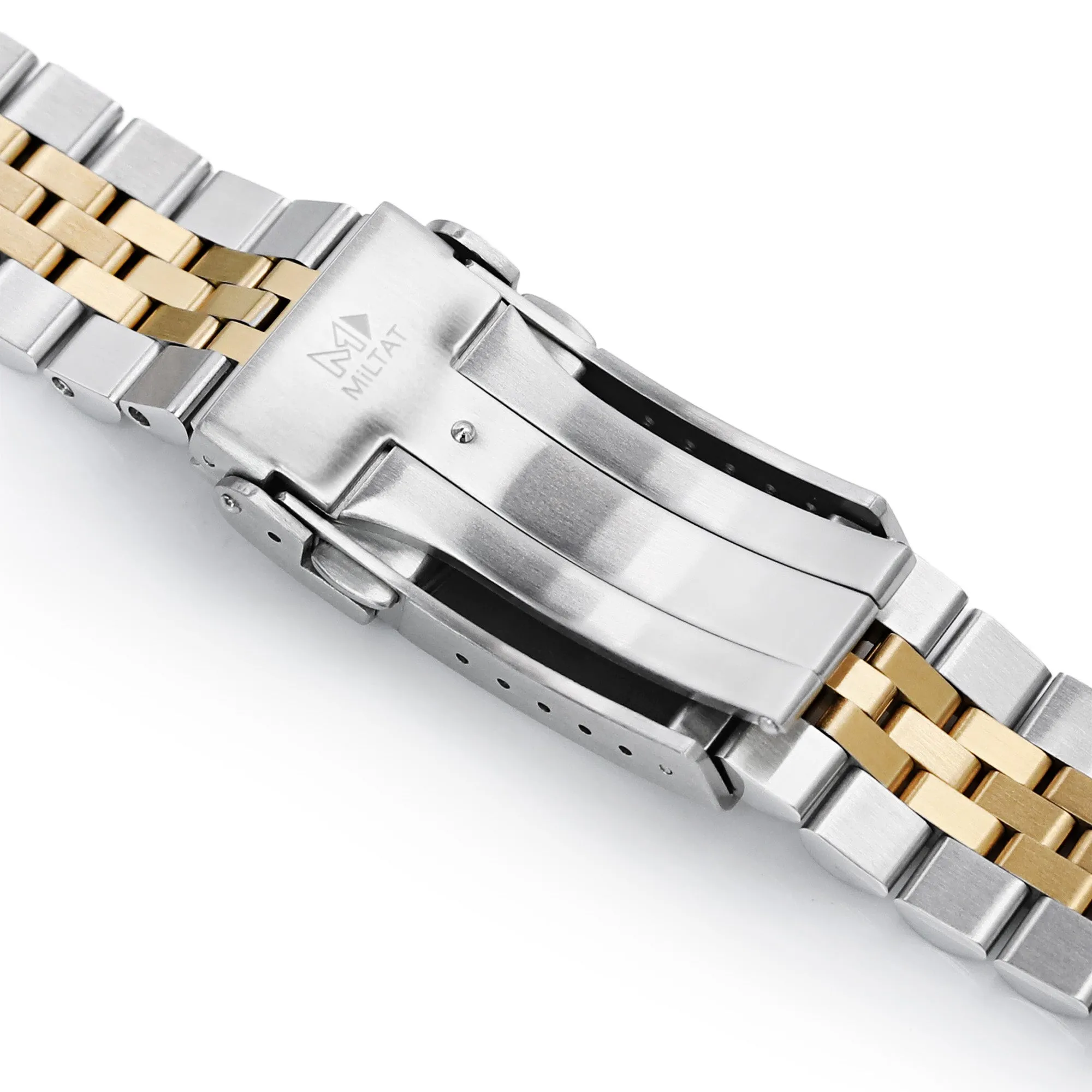 22mm Super-J Louis Straight End Two Tone IP Gold
