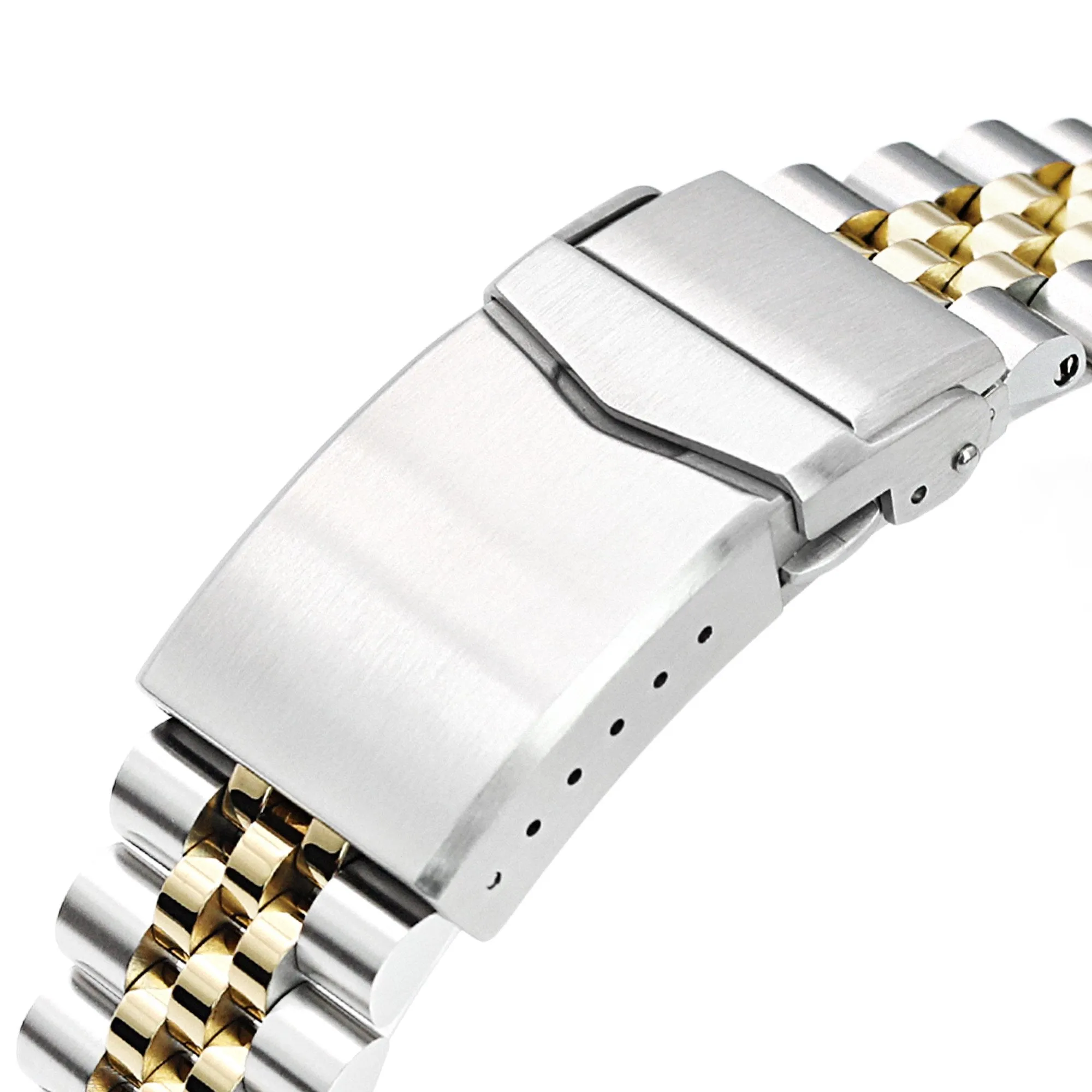 22mm Super-J Louis Straight End Two Tone IP Gold