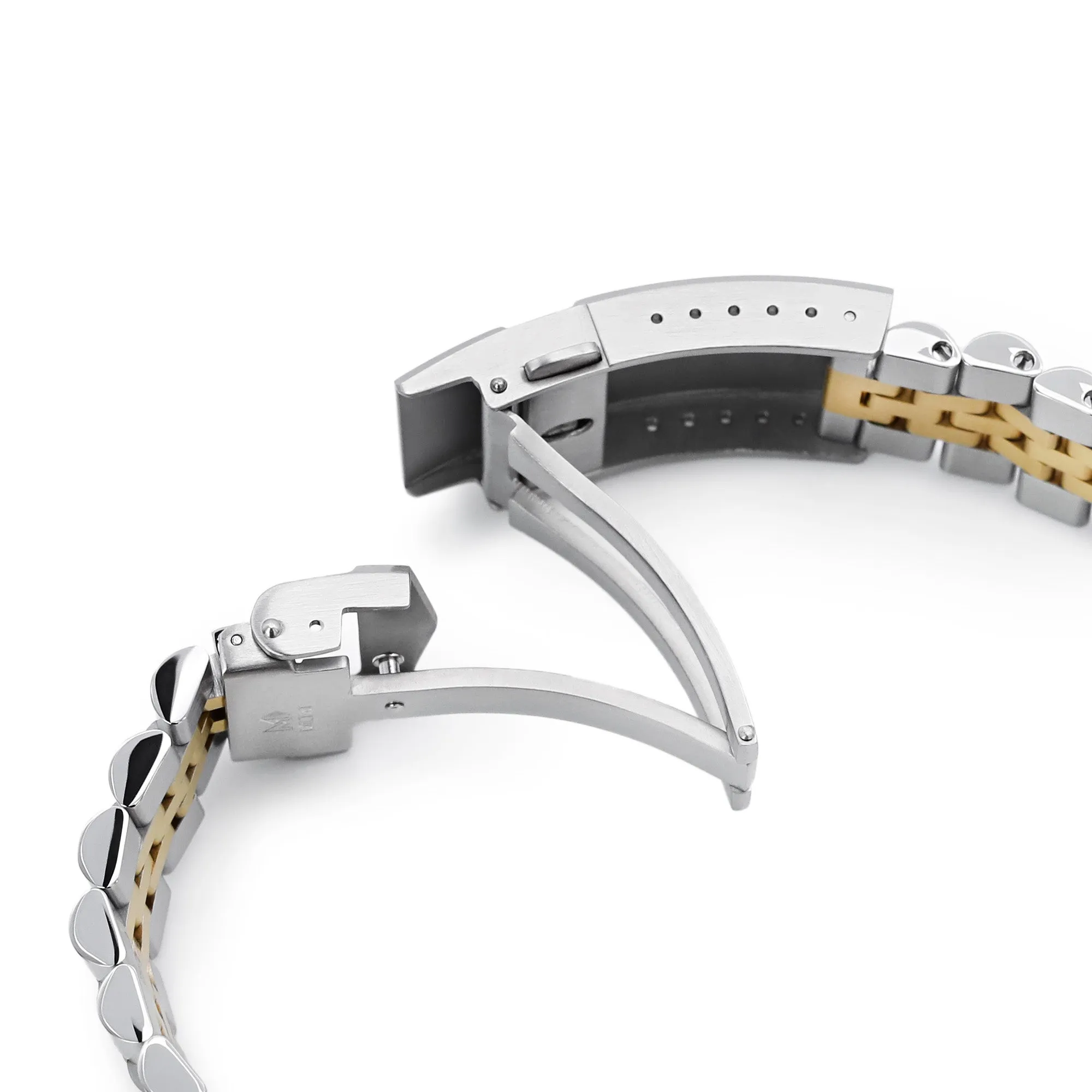 22mm Super-J Louis Straight End Two Tone IP Gold
