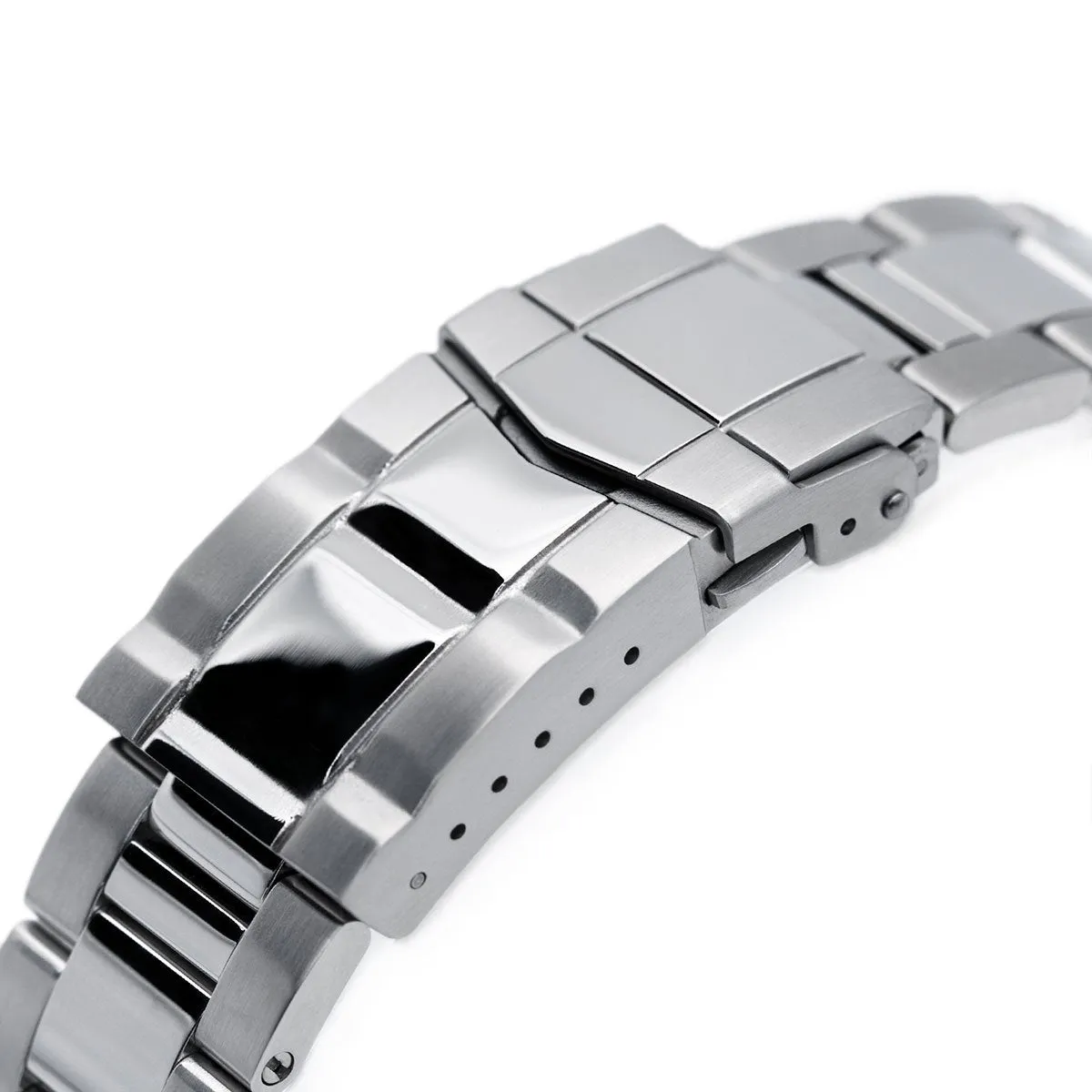 22mm Super-O Boyer for SKX007, Brushed & Polished SUB Clasp