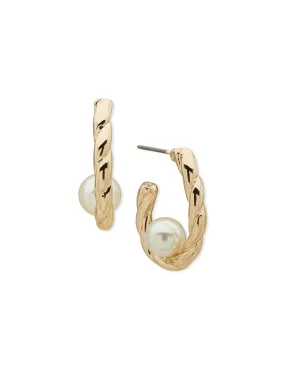 25MM Twisted C-Hoop Earrings
