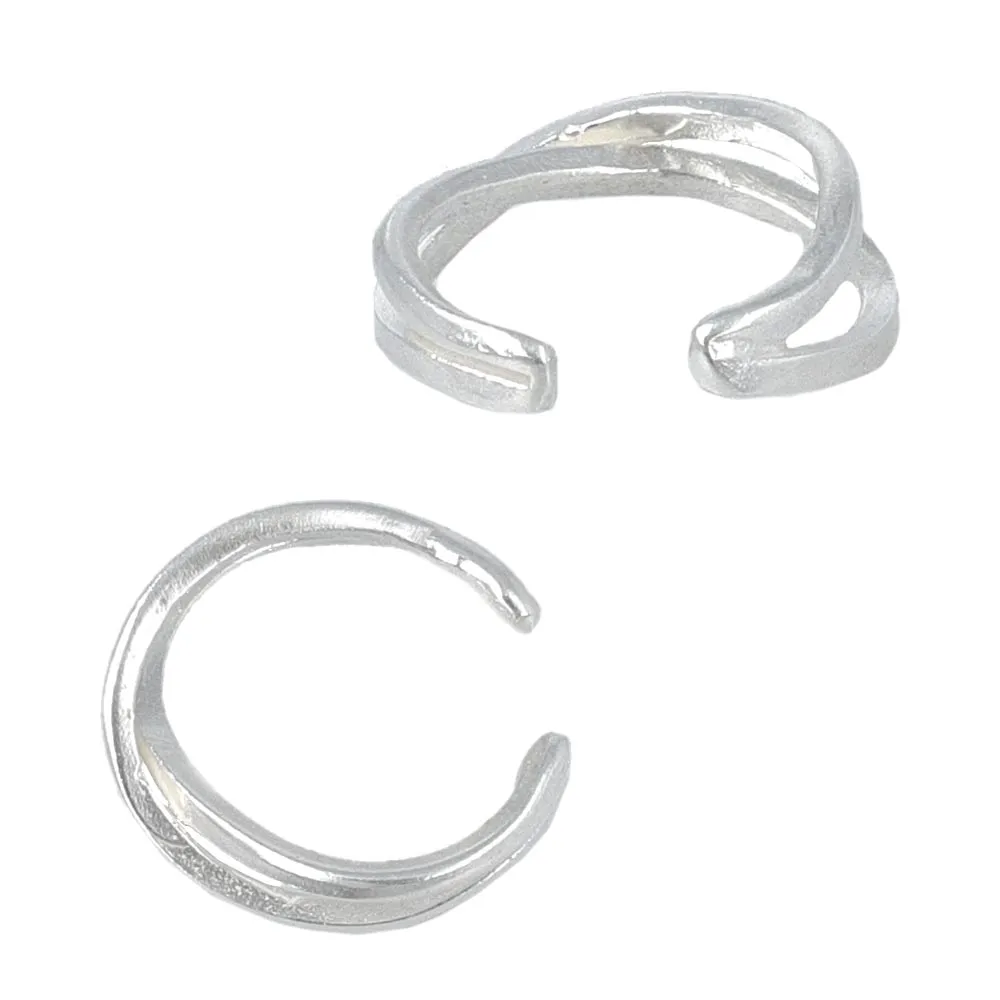 925 Silver Cross Ear Cuff