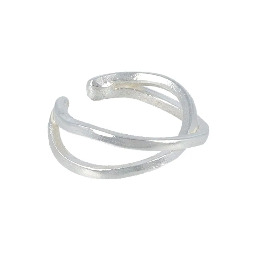 925 Silver Cross Ear Cuff