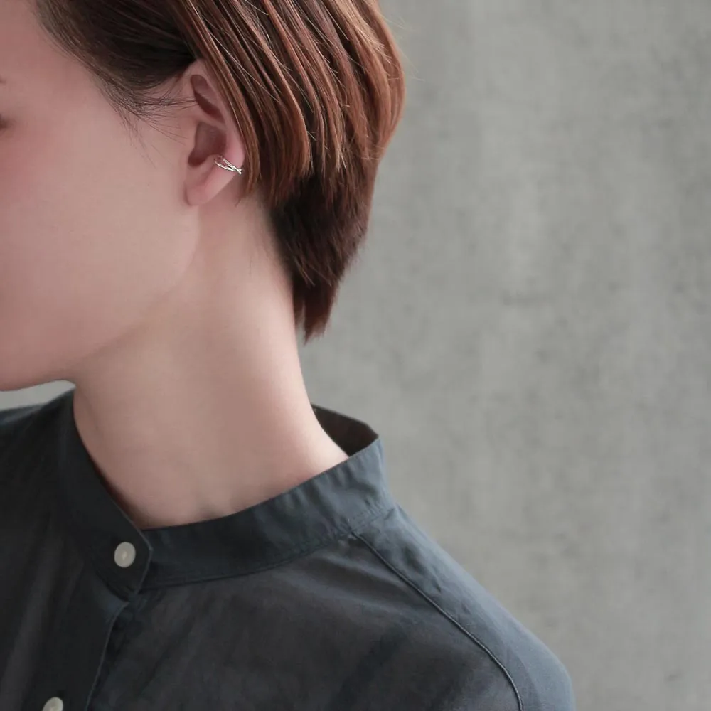 925 Silver Cross Ear Cuff