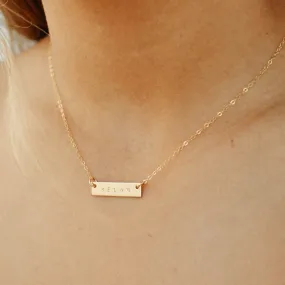 Addie Bar Necklace