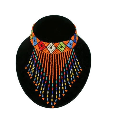 African Beaded Choker Necklaces