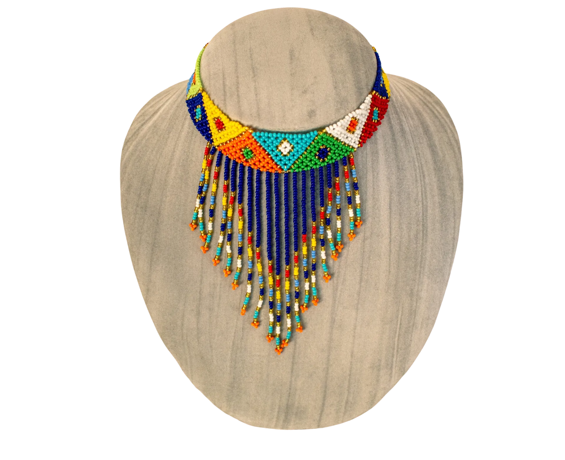 African Beaded Choker Necklaces