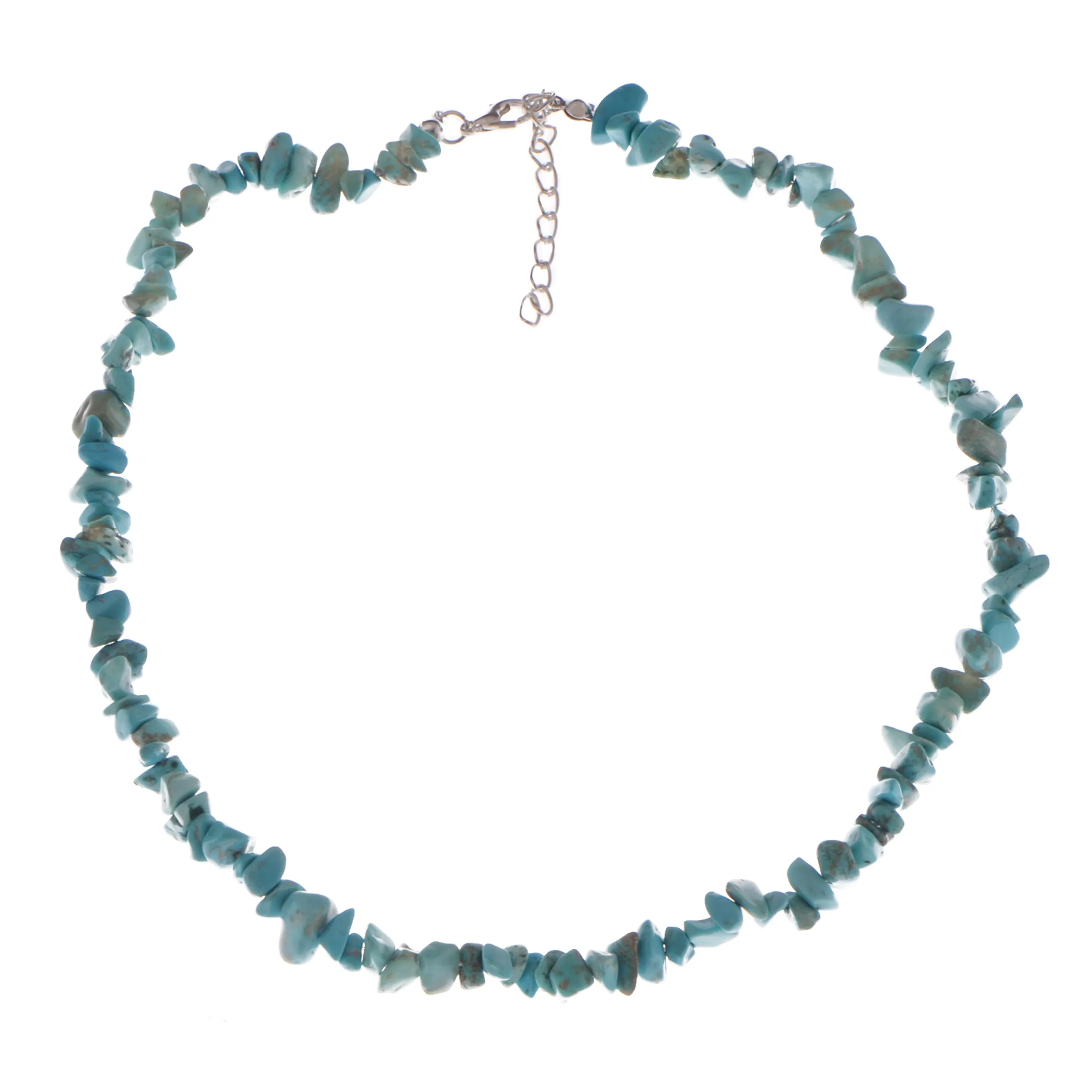 Alilang Natural Stone Irregular Gemstone Beaded Choker Necklace for Women Bohemian Crystal Jewelry