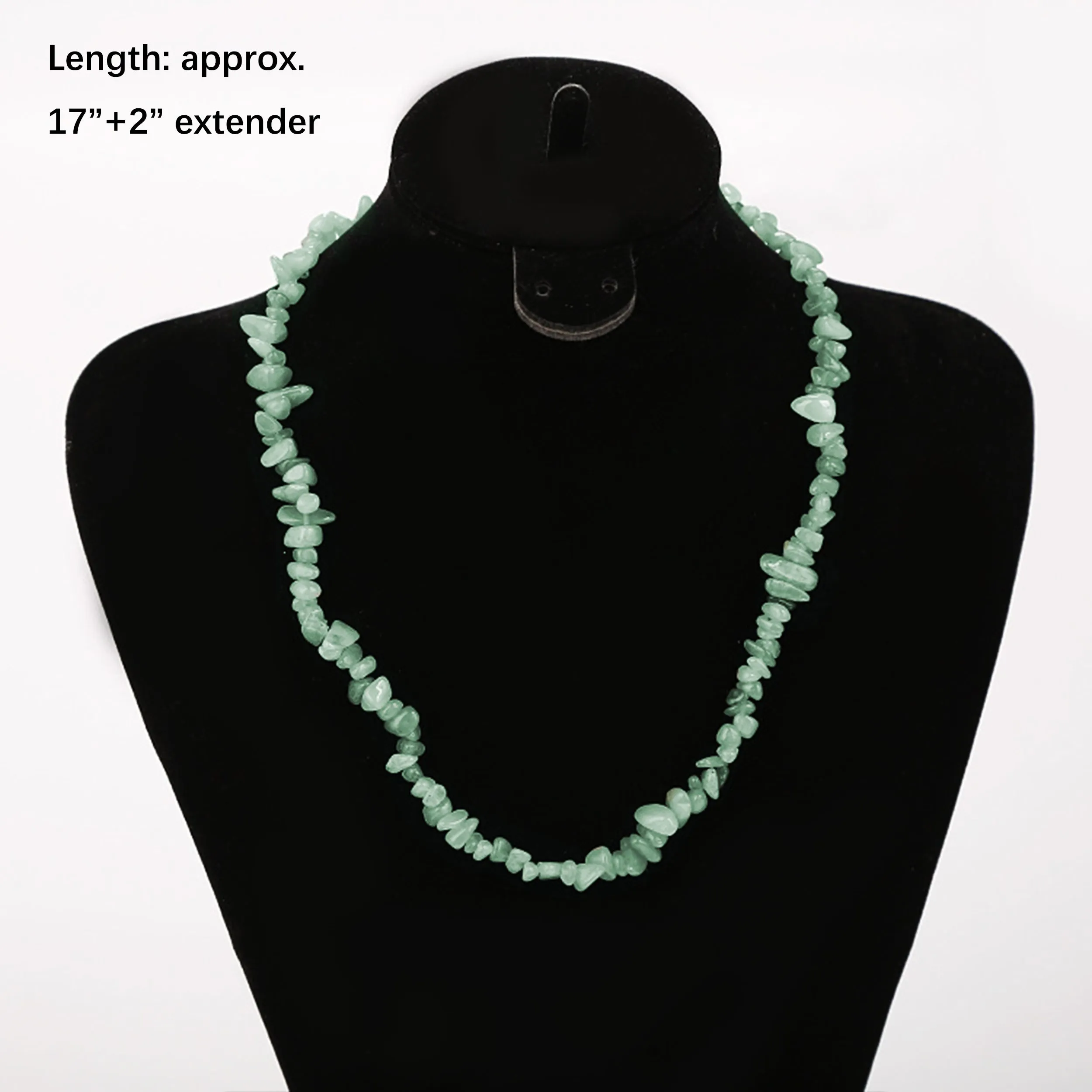 Alilang Natural Stone Irregular Gemstone Beaded Choker Necklace for Women Bohemian Crystal Jewelry