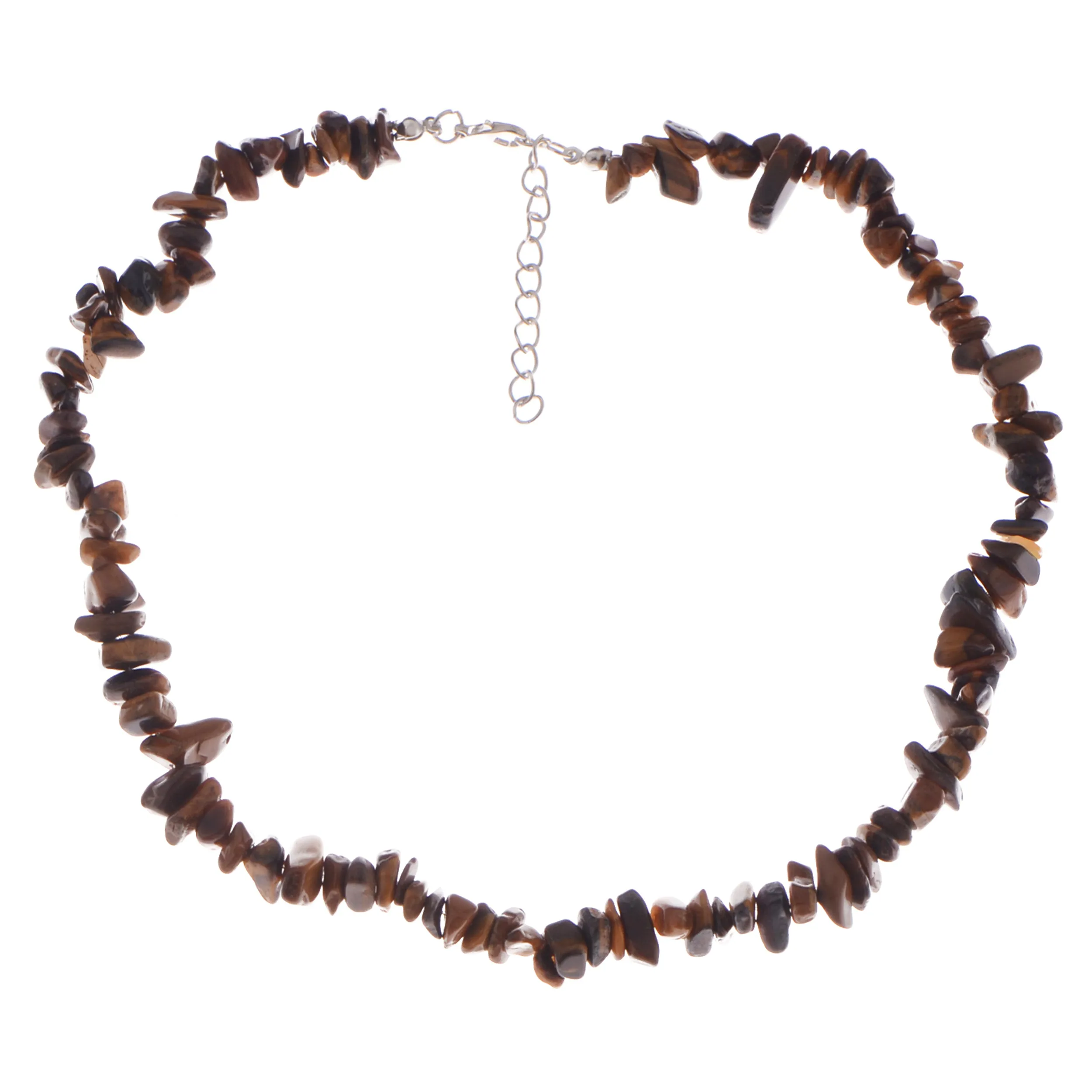 Alilang Natural Stone Irregular Gemstone Beaded Choker Necklace for Women Bohemian Crystal Jewelry