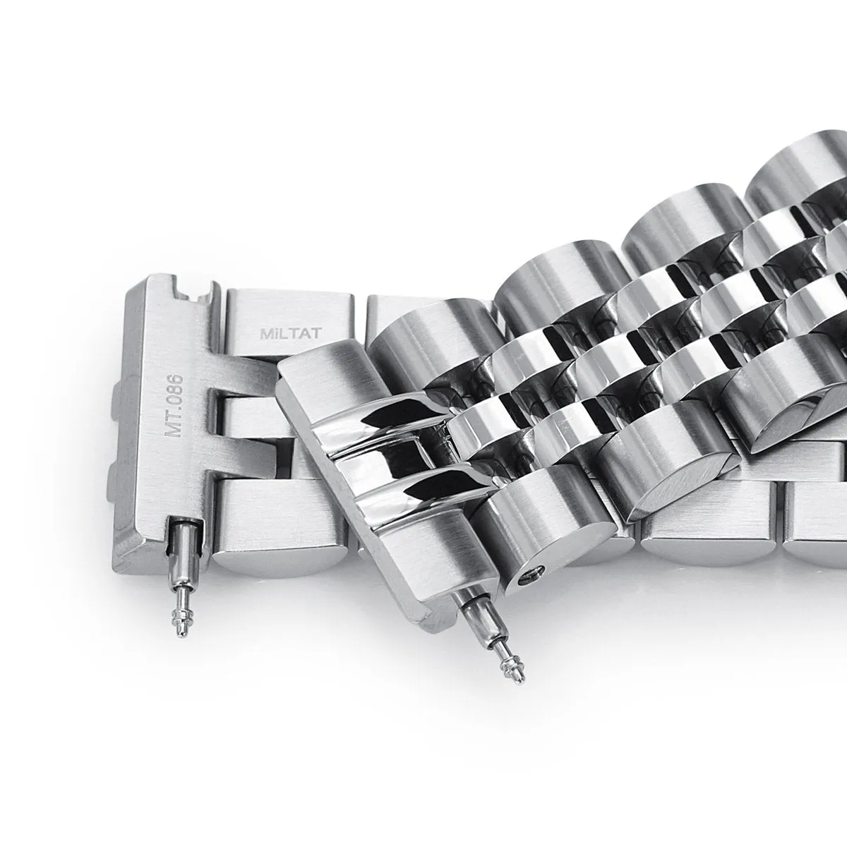 Angus-J Louis for Seiko 62MAS Reissue V-Clasp, Brushed with Polished Center