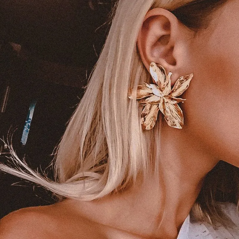 Big Flower Earrings