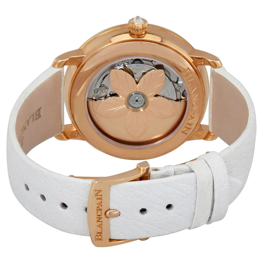 Blancpain Retrograde Calendar Moonphase Automatic 18 Carat Rose Gold Diamond Ladies Watch 3653-2954-58B