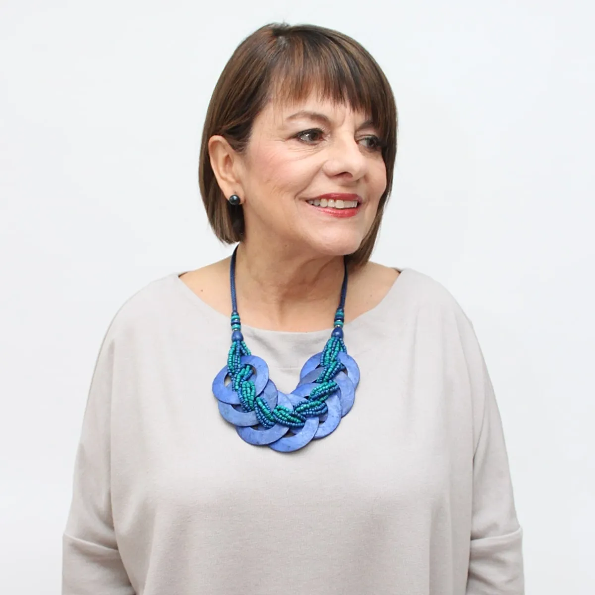 Blue Shell Heidi Choker Necklace