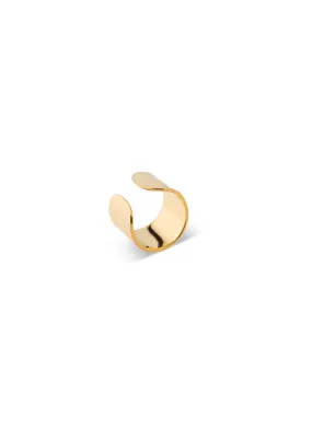 Bold Flat Ear Cuff Gold