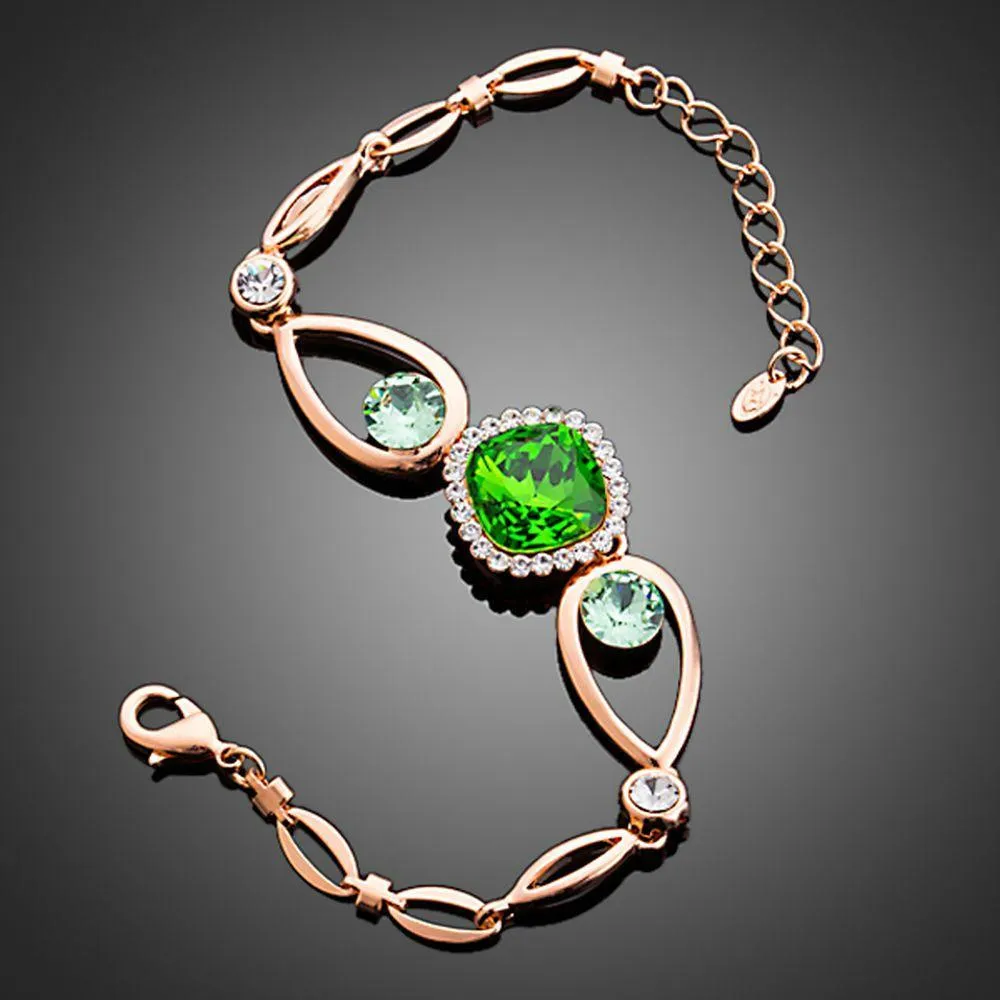 Bold Green Stone Designer Bracelet