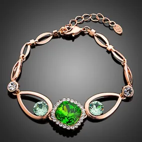 Bold Green Stone Designer Bracelet