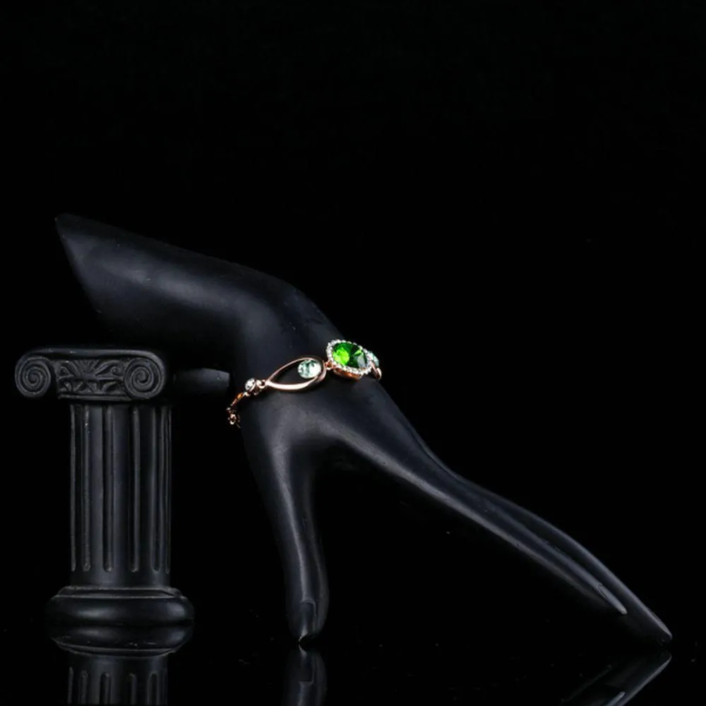 Bold Green Stone Designer Bracelet