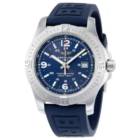 Breitling Colt Blue Dial Blue Rubber Men's Watch A7438811-C907BLPT3 A7438811-C907-158S-A20S.1