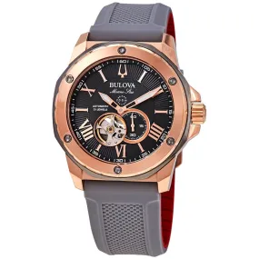 Bulova Marine Star Automatic Grey Dial Men's Watch 98A228