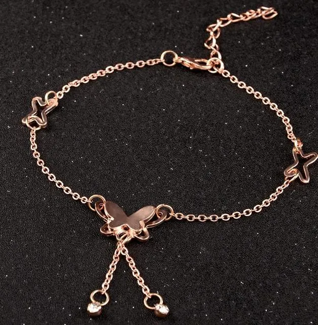 Butterfly Pendant Anklets Foot Chain