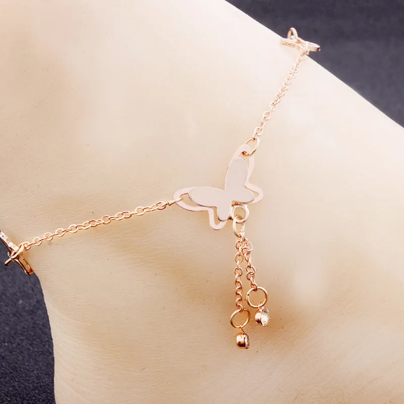 Butterfly Pendant Anklets Foot Chain