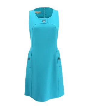 Button Detail Shift Dress
