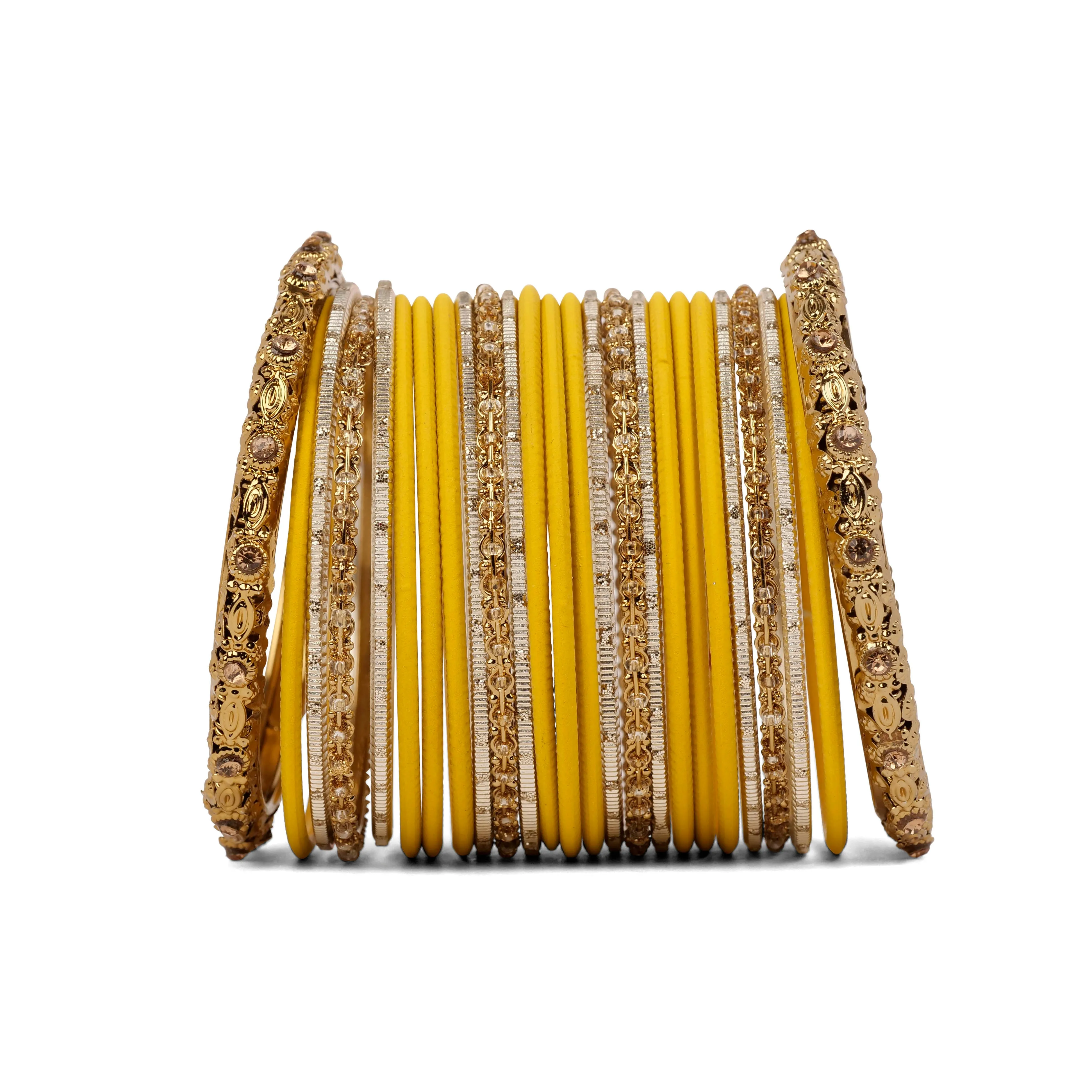 Classic Bangle Set in Yellow
