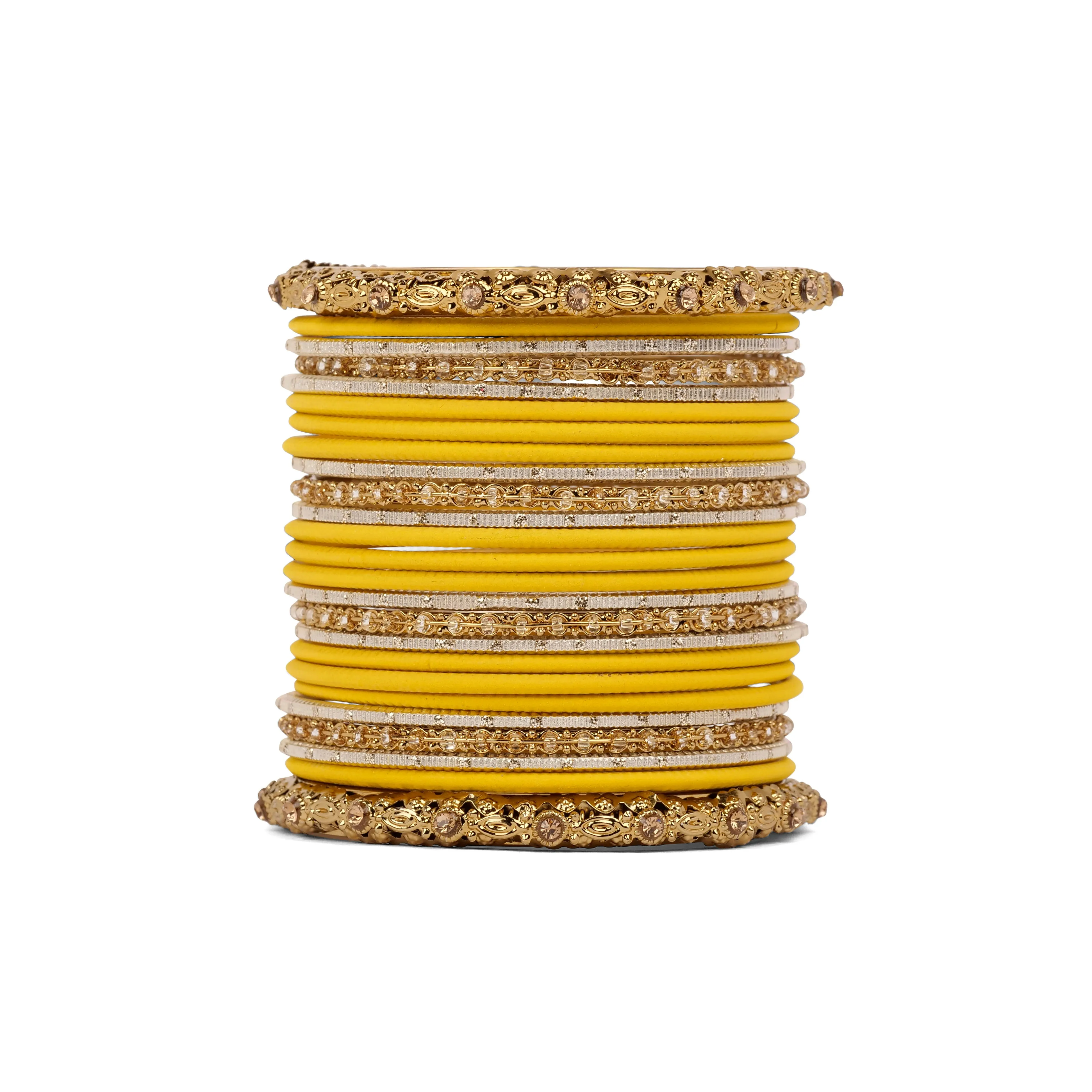 Classic Bangle Set in Yellow