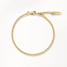 Classic Curb Chain Bracelet in Gold