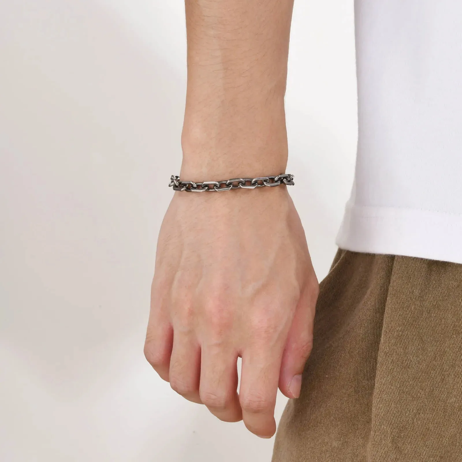 Cool Fashion Rolo Chain Bracelets for Men