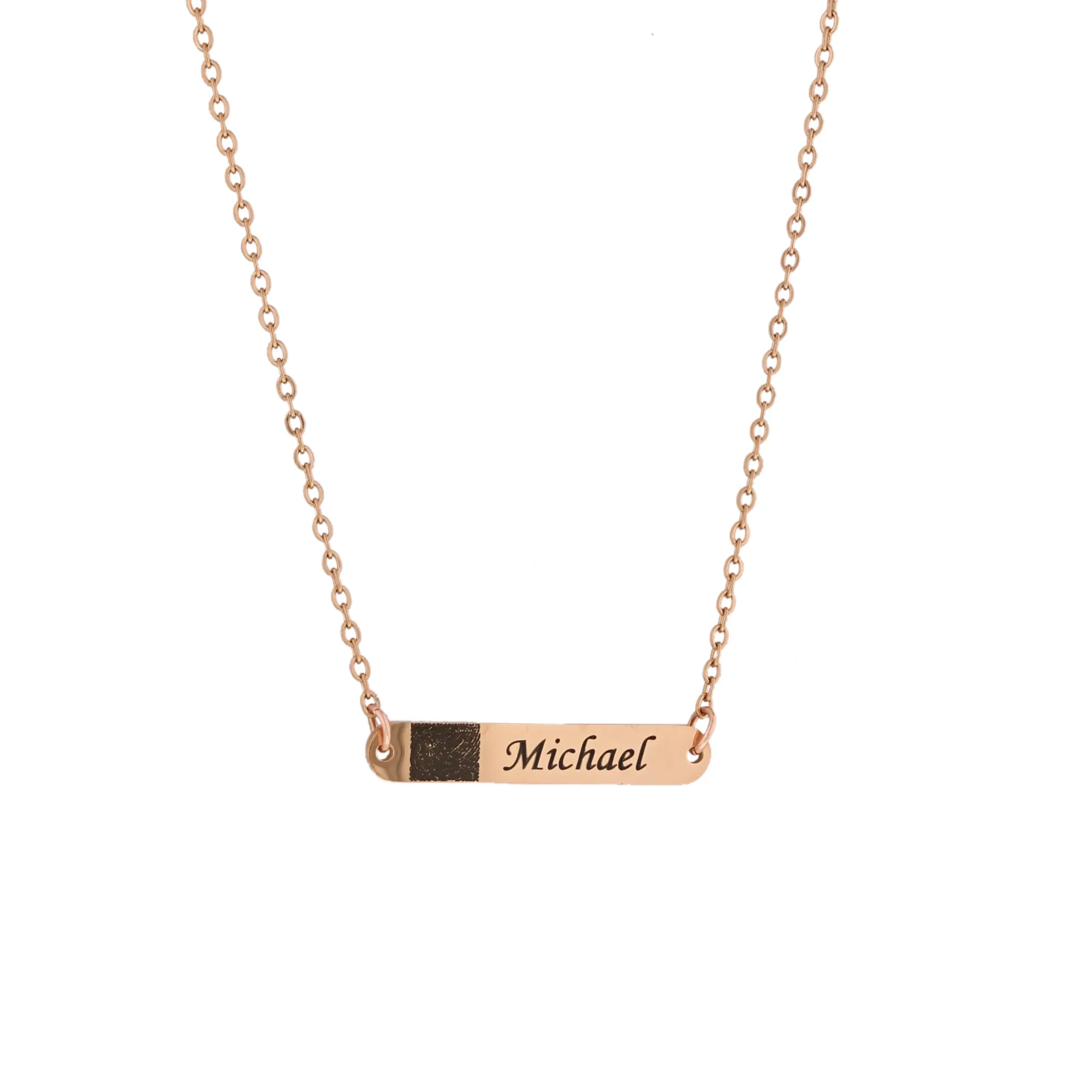 Customizable Nameplate Bar Necklace KCL 28