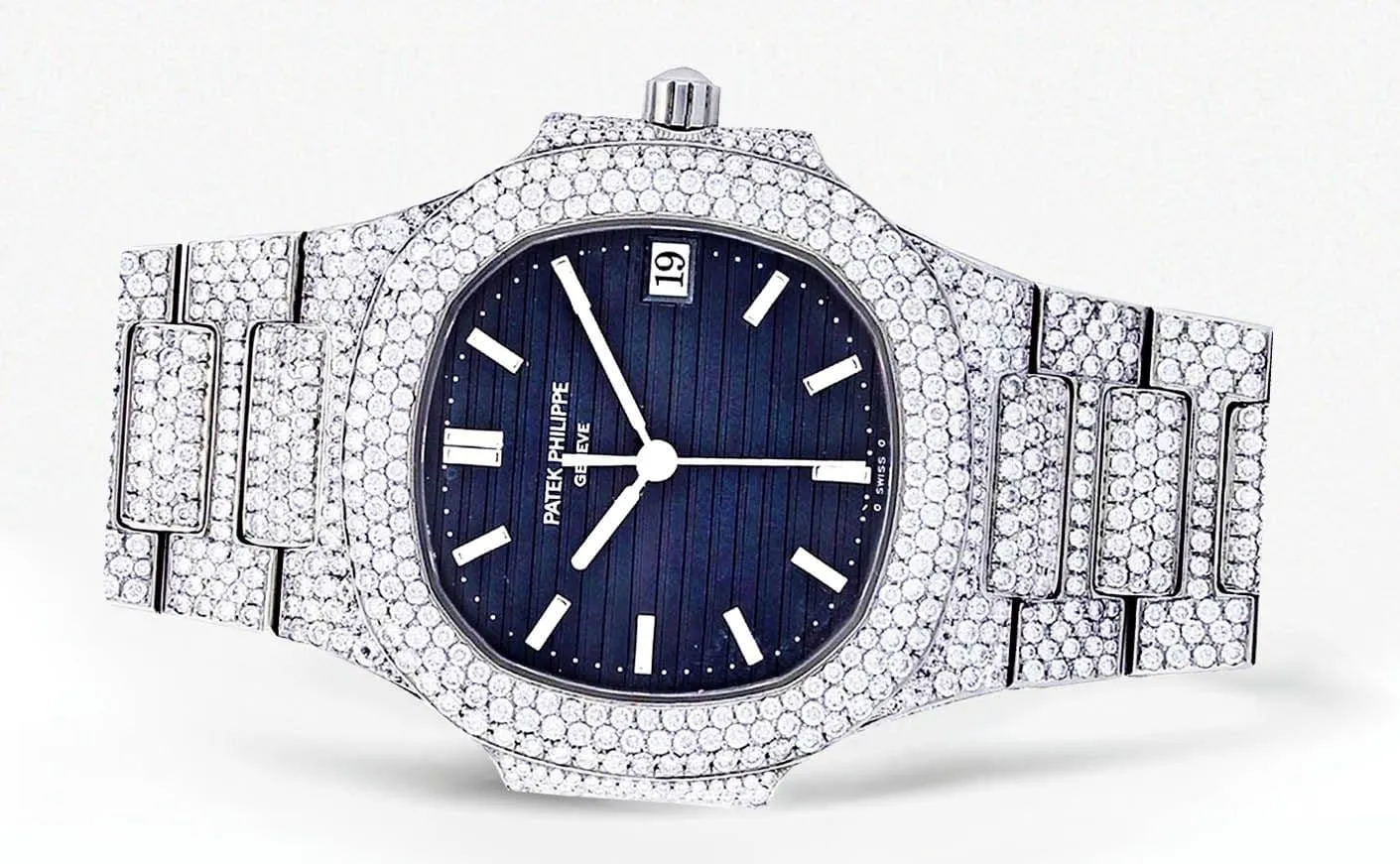 Diamond Patek Philippe Nautilus Watch For Women | Stainless Steel