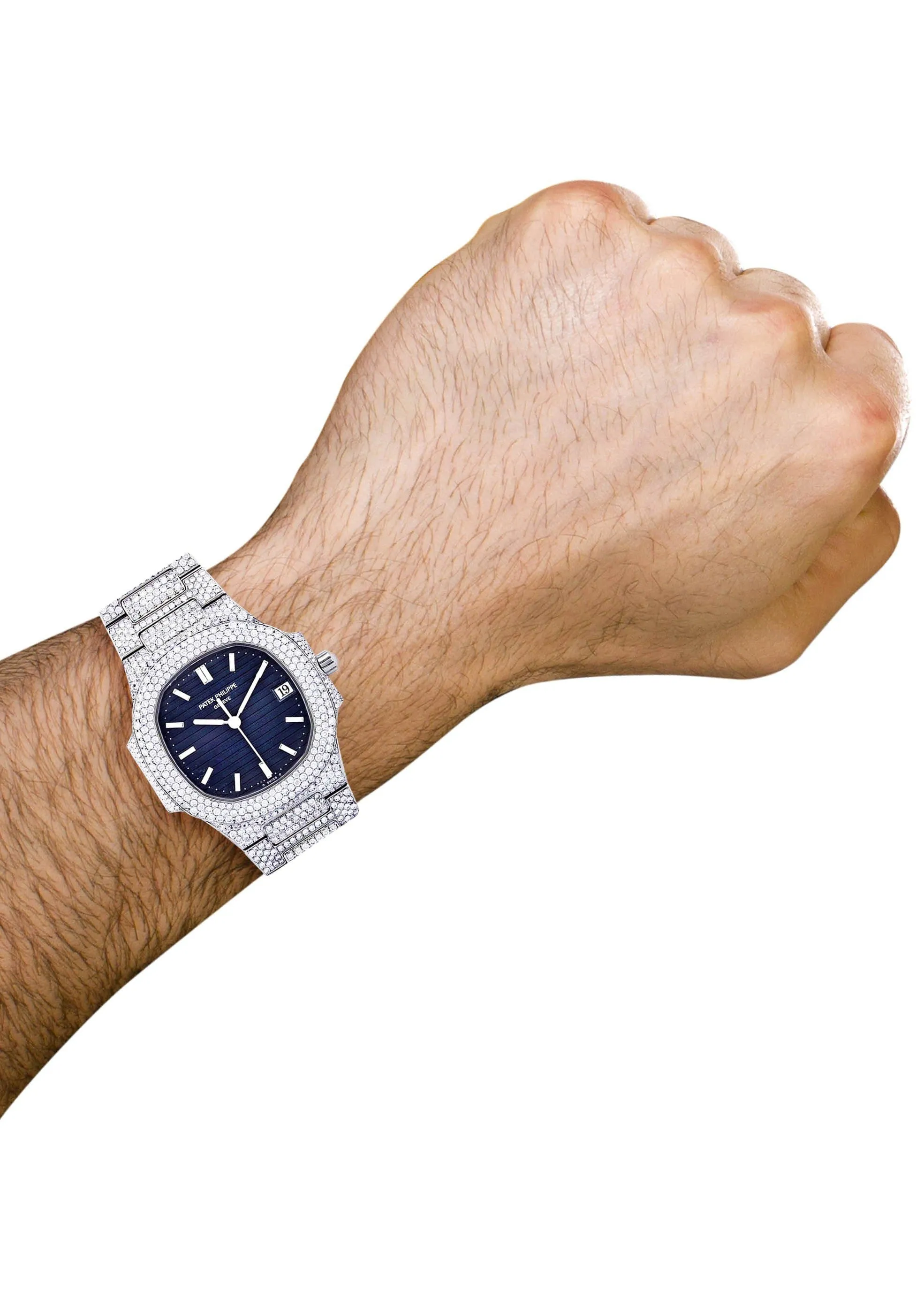 Diamond Patek Philippe Nautilus Watch For Women | Stainless Steel