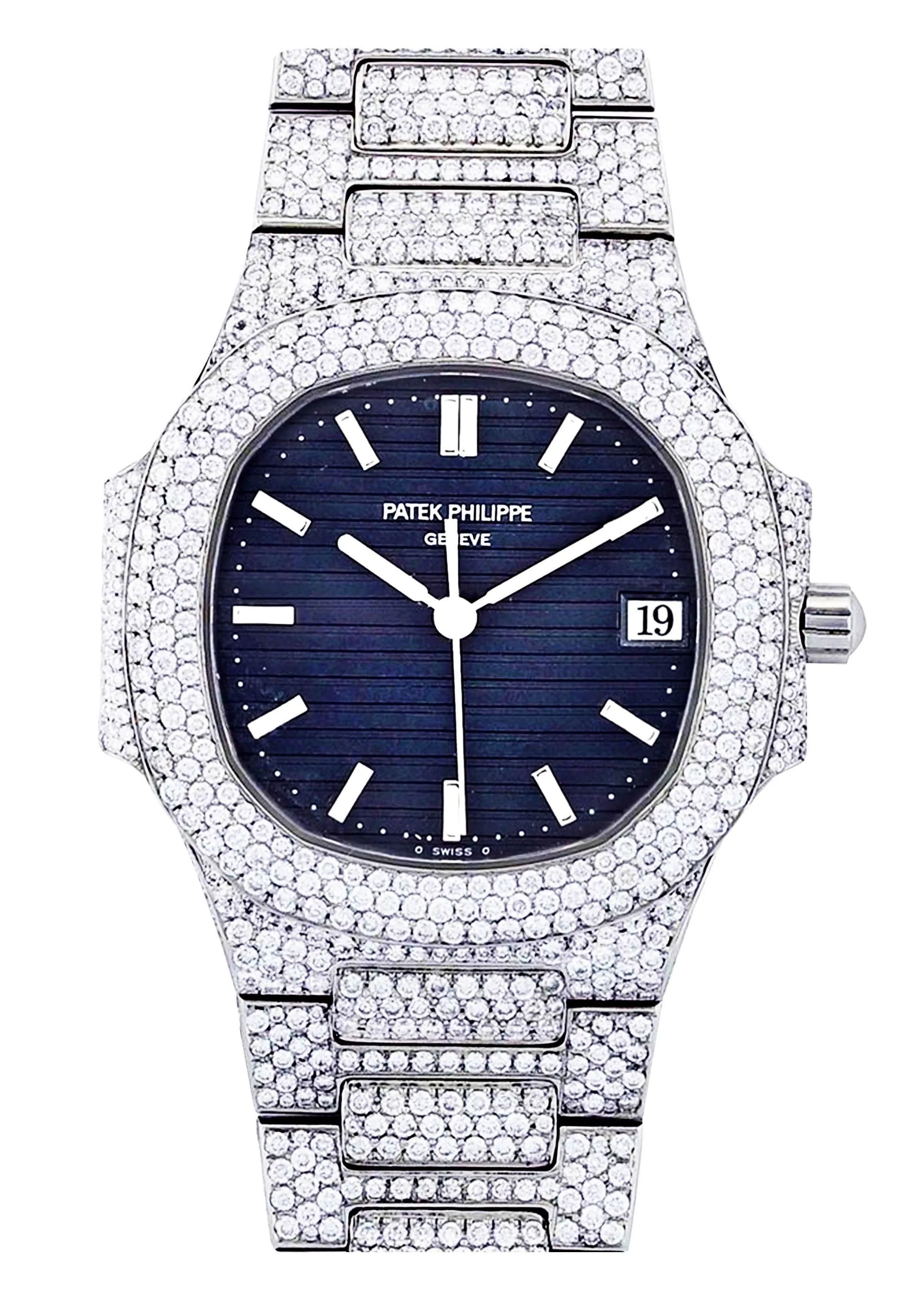 Diamond Patek Philippe Nautilus Watch For Women | Stainless Steel
