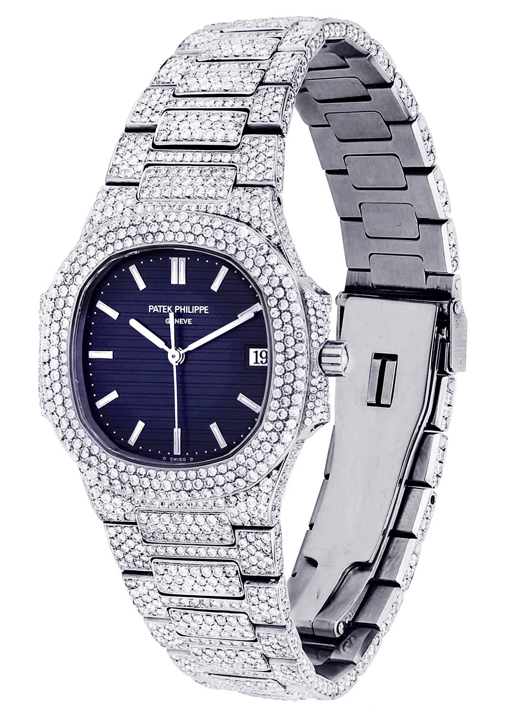 Diamond Patek Philippe Nautilus Watch For Women | Stainless Steel