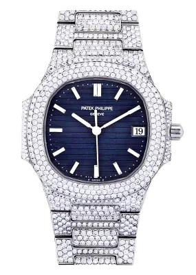 Diamond Patek Philippe Nautilus Watch For Women | Stainless Steel