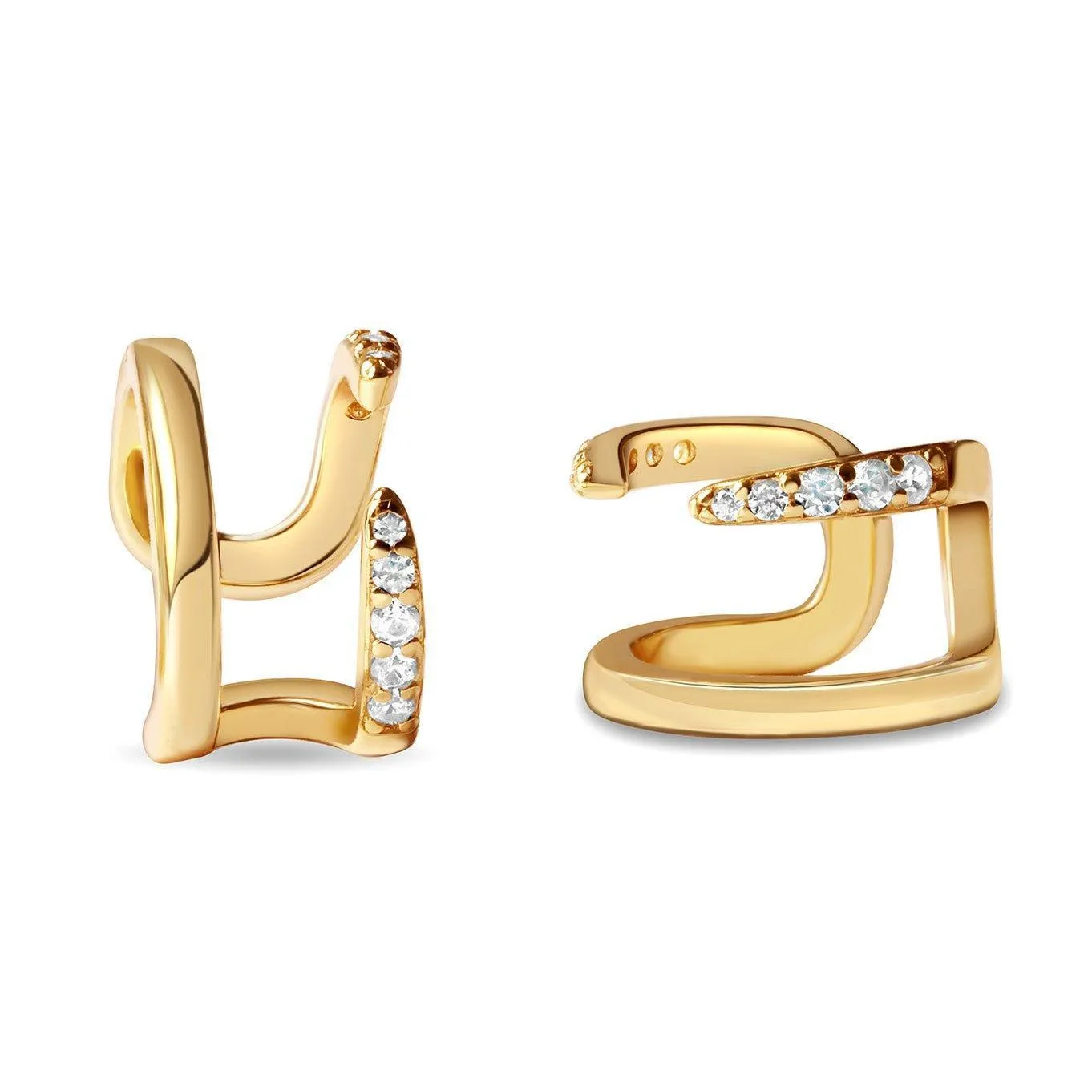 Double Banded Clawed Ear Cuff