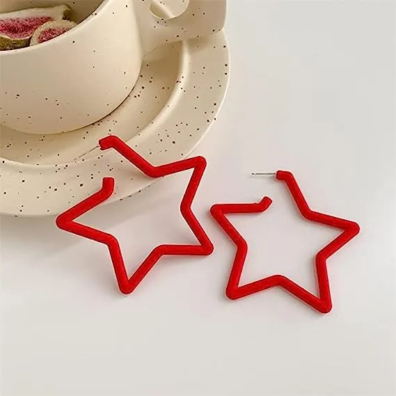 Ear Candy Star Hoop Earrings
