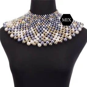 Egyptian Inspired Maxi Choker Necklace - Mix