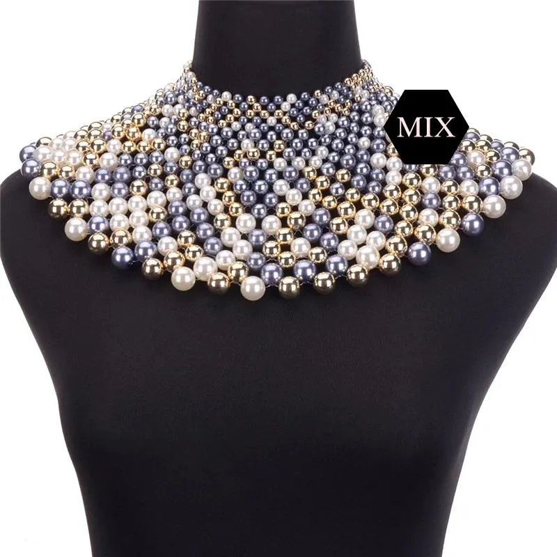 Egyptian Inspired Maxi Choker Necklace - Mix