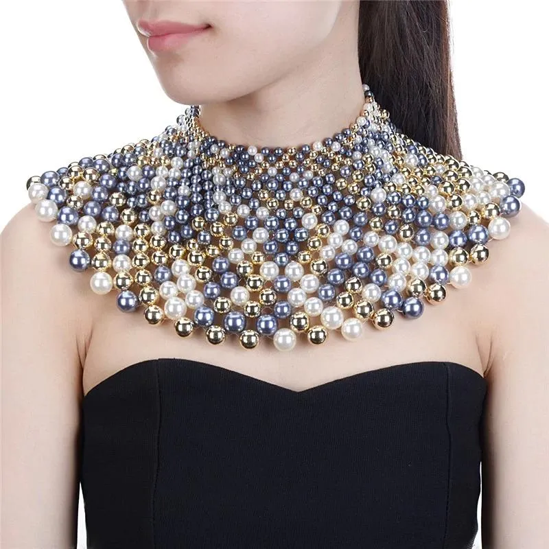 Egyptian Inspired Maxi Choker Necklace - Mix