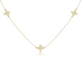 Enewton Choker Simplicity Chain Gold Classic Beaded Signature Cross Gold
